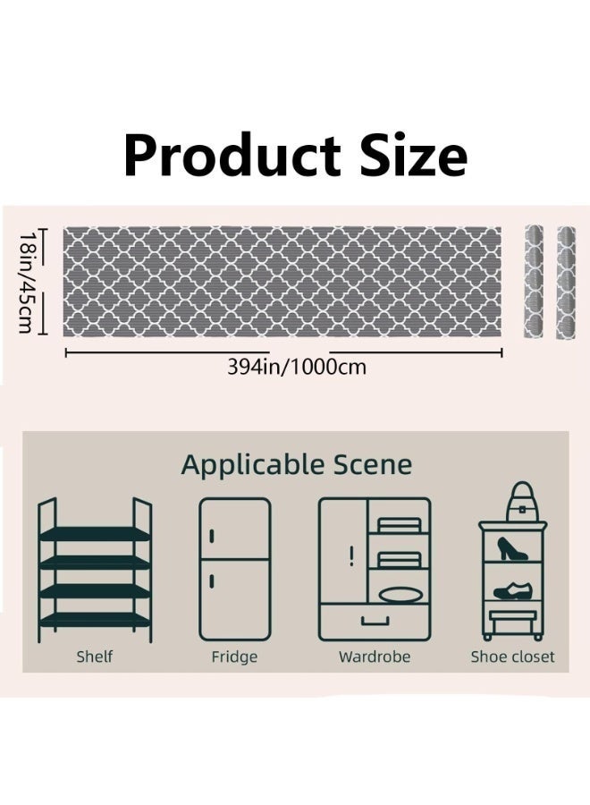 Arabest Shelf Liner for Kitchen 45×1000cm Non-slip food grade EVA cabinet liner Non-Adhesive Drawer Mats waterproof and oilproof Suitable for shelves, kitchen cabinets, refrigerators, lockers, desks - Image 2